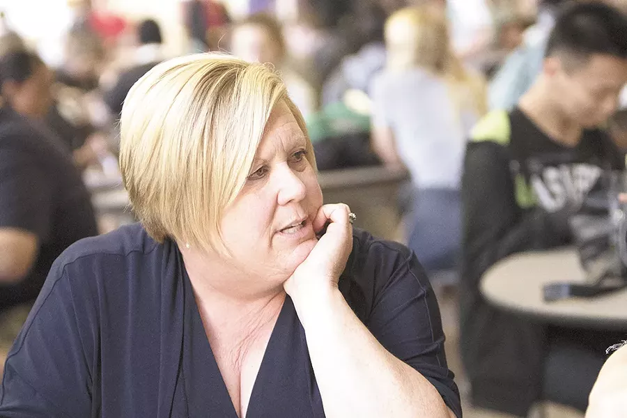 Rogers High School Principal Lori Wyborney was shaken by last week's suicide, but is proud of the way her students have responded. - YOUNG KWAK