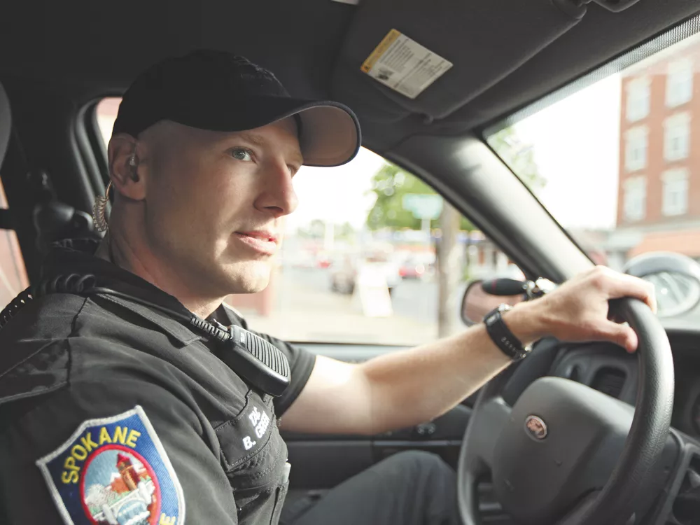 S pokane Police Officer Ben Green: “Eliminate the little crimes, it reduces the big crimes.” - YOUNG KWAK
