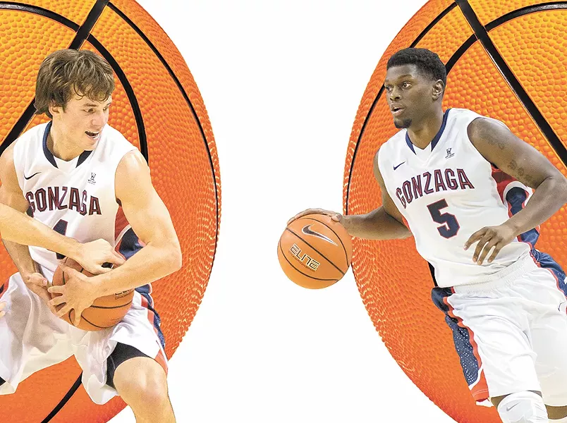Seniors Kevin Pangos (left) and Gary Bell Jr. are set to lead one of the most talented Gonzaga teams ever. - RYAN SULLIVAN