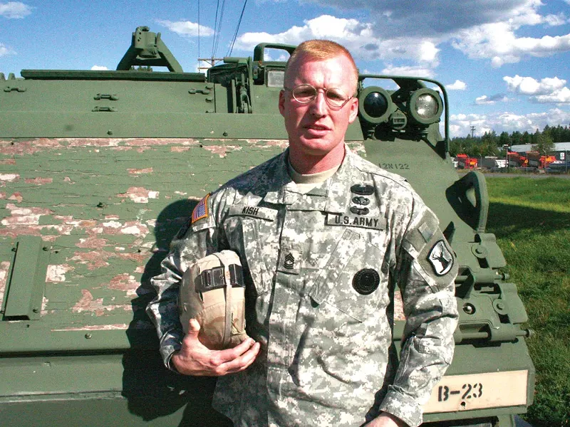Sgt. Major Mike Kish, just back from his second deployment to Iraq, hasn’t come to terms with the war’s legacy.