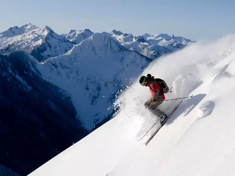 Skier Jim Jack, pictured here, died in an avalanche at Stevens Pass on Sunday. - JOE VASTA, ICICLETV.COM