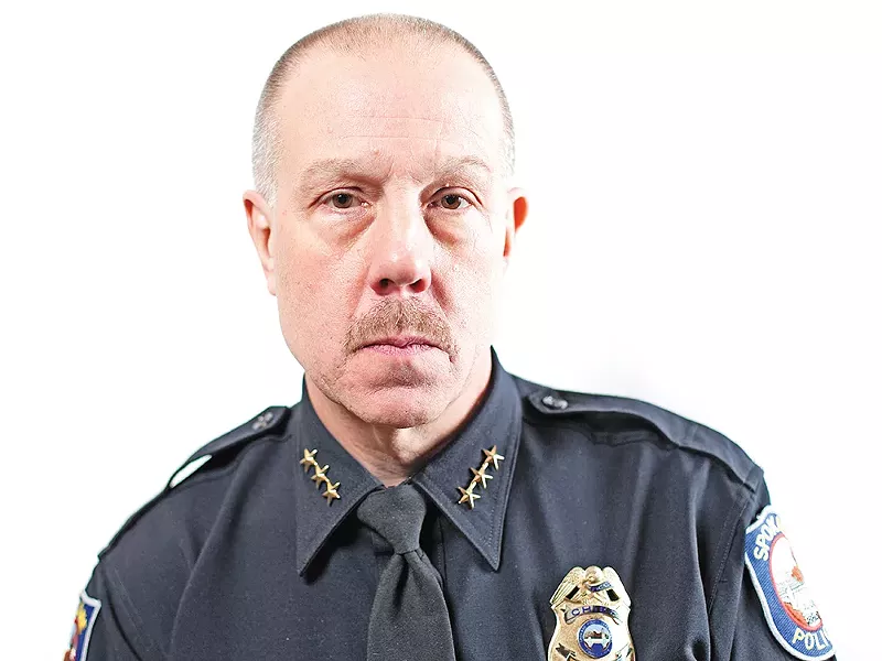 Spokane Police Chief Frank Straub: \"We want our officers to carry a variety of weapons systems.\" - YOUNG KWAK