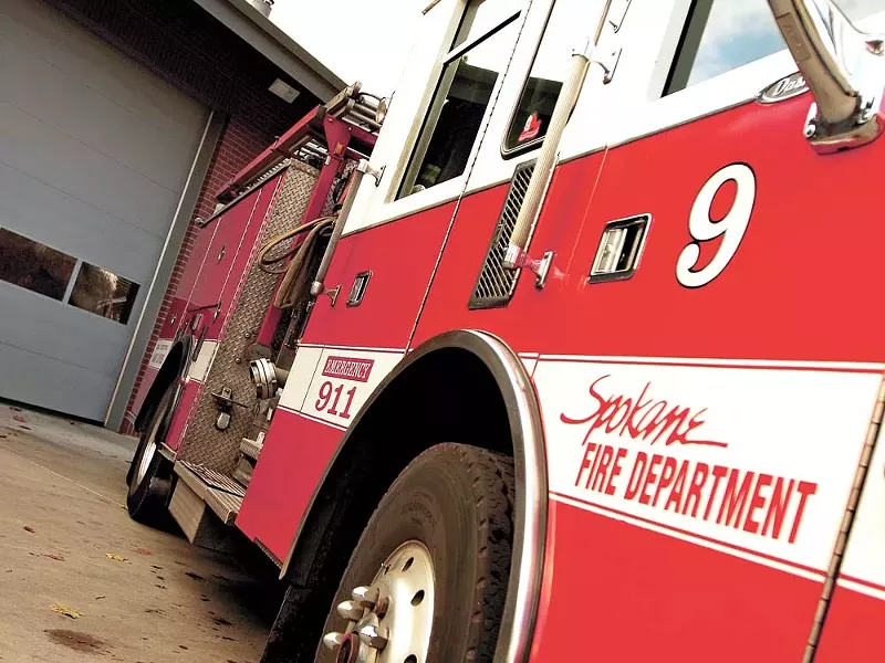 Spokane's Fire Station No. 9 was close to being shuttered before firefighters agreed to forgo pay raises this year. - YOUNG KWAK