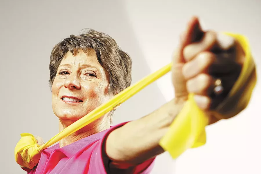 Spokane's Mary Ann Wilson preaches — and practices — fitness on her TV show Sit and Be Fit. - YOUNG KWAK