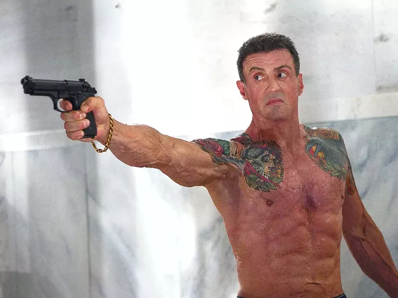 Stallone: now available with tattoos!