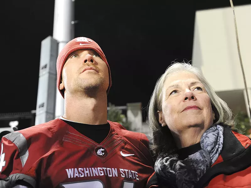 Steve Gleason and his mother Gail - WSU