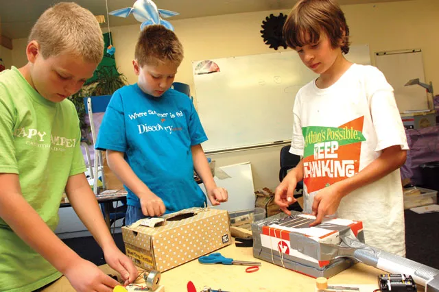 Students at the Discovery School learn through lessons specially designed for them. - TAMMY MARSHALL