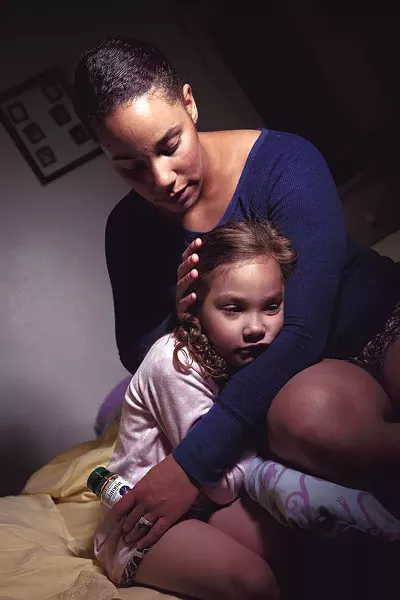 Tara Severtson with her daughter Syriana. - STEPHEN SCHLANGE