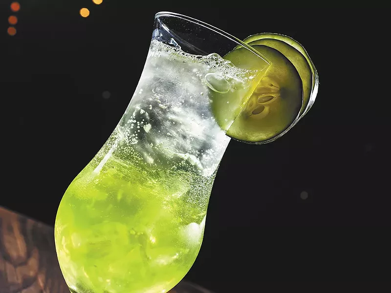 The Afternoon Breeze, one of the District Bar\'s signature cocktails. - STEPHEN SCHLANGE
