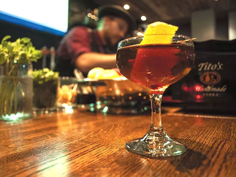 The ambidextrous cocktail is just one of the Volstead Act's lavish cocktails. - SARAH WURTZ