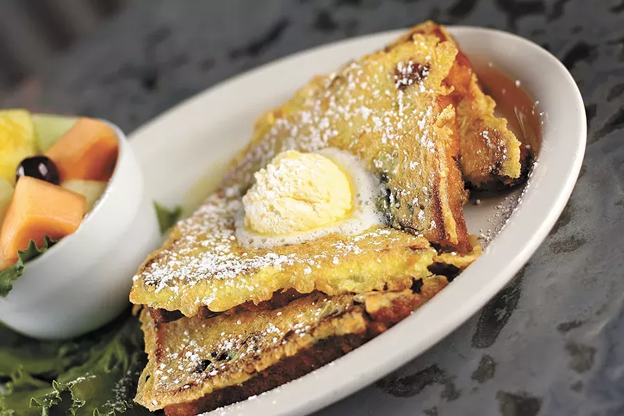 The Bluberry French toast from Morty's. - YOUNG KWAK
