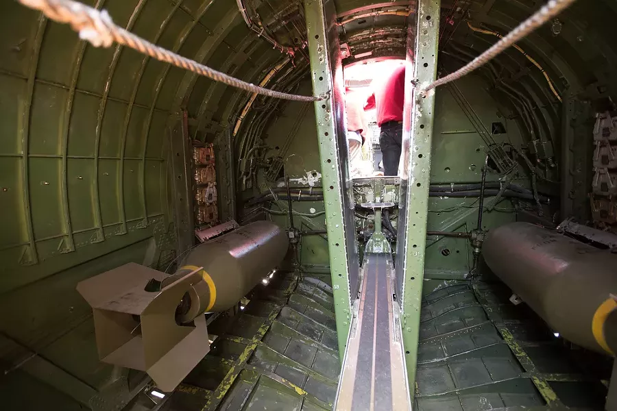 The bomb bay. - YOUNG KWAK