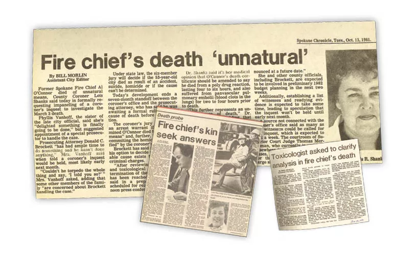 The coronor’s inquest into the death of Al O’Connor was the cause of intense media coverage at the time from local newspapers. The inquest, which began in December of 1981, nine months after O’Connor’s death, was called a “circus” and a “travesty” by some critics.