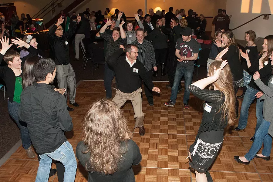 The dance party heats up. - MEGHAN KIRK