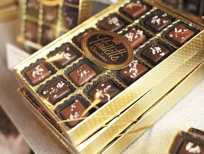 The gray sea salt caramels from Halletts. - YOUNG KWAK