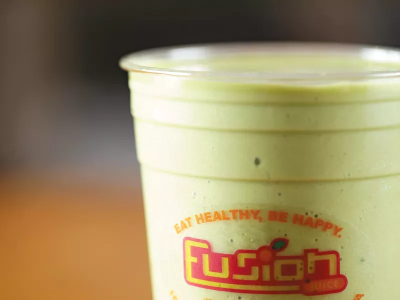 The Green Machine smoothie from Fusion Juice. - YOUNG KWAK