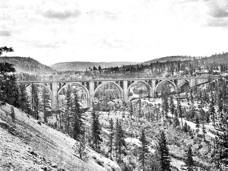 The Hangman Creek Bridge, on the western edge of Spokane. - SPOKANE PUBLIC LIBRARY / NORTHWEST ROOM