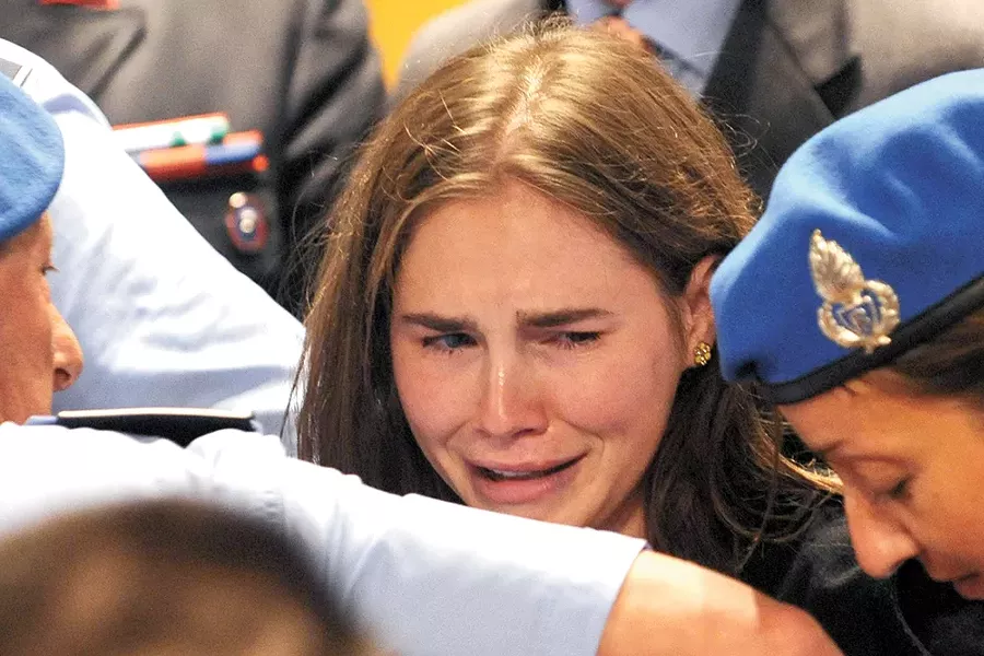 The Idaho Innocence Project analyzed DNA for Amanda Knox's attorneys. - TIZIANA FABI/AFP/GETTY IMAGES