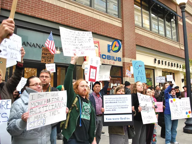 The occupation continues.