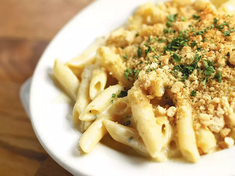 The Onion\'s epicurean mac and cheese is a lot more than you\'d find in a box. - YOUNG KWAK