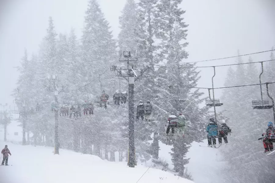 The scene at Mount Spokane in early January. - KRISTEN WHITAKER