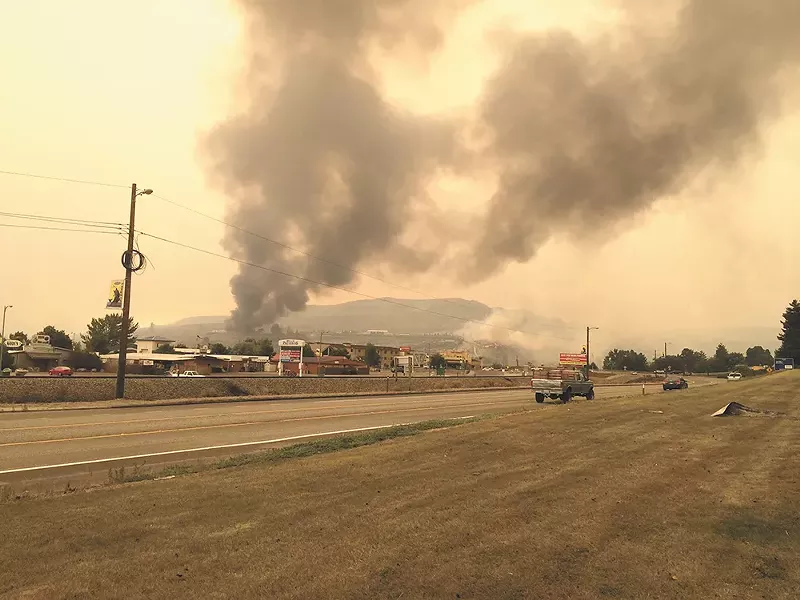 The scene in Pateros on Friday. - SCOTT A. LEADINGHAM