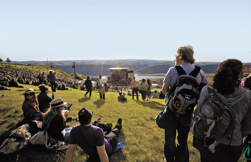 The sold-out Sasquatch! Festival will run only three days this year, Friday through Sunday. - CHRISTOPHER NELSON