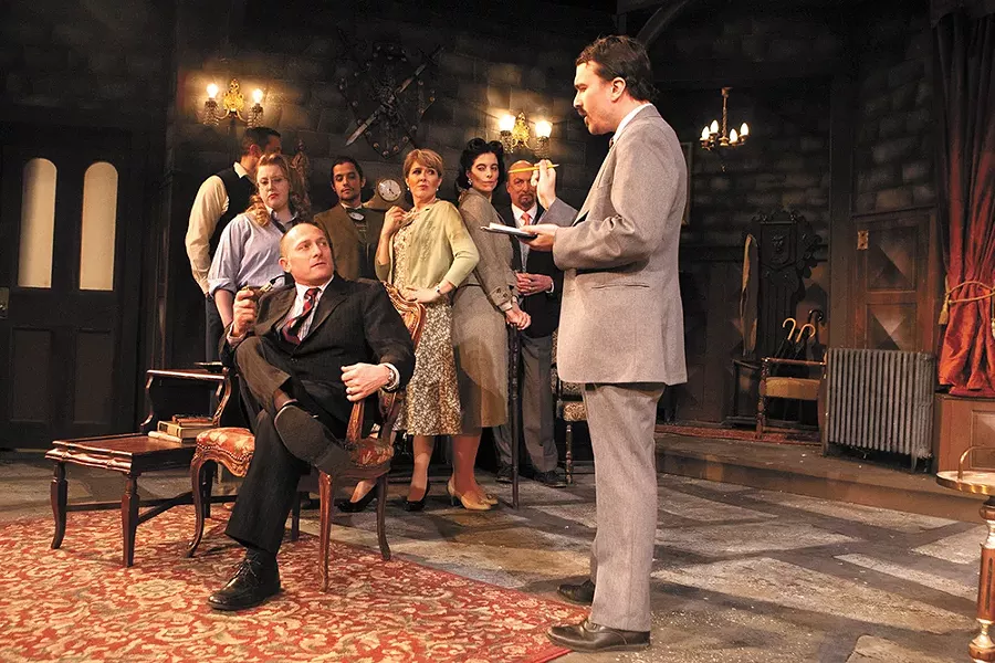The Spokane Civic Theatre's cast of the age-old classic The Mousetrap. - MEGHAN KIRK
