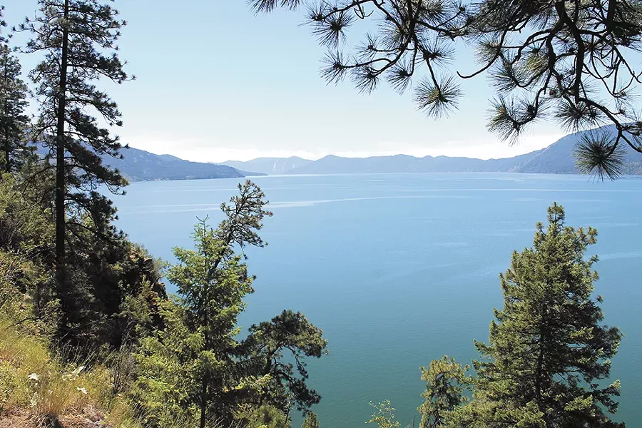 The view of Lake Pend Oreille's Green Bay. - FRANNY WRIGHT