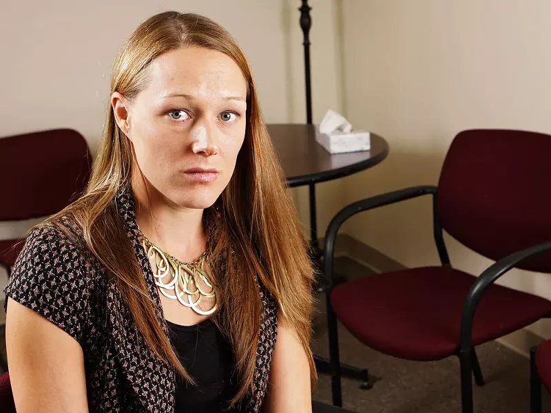 Therapist Marissa Barranger: "Some days, I feel drained and hollow," she says, "but I make sure that when I leave this office, I leave." - YOUNG KWAK