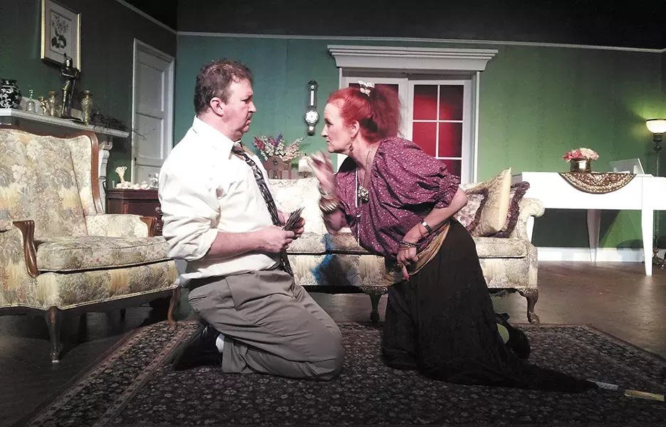 There's trouble on the homefront in Blithe Spirit.