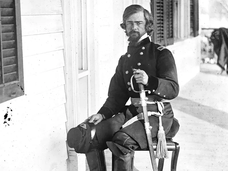 This photograph of Isaac Stevens was taken shortly after his promotion to brigadier general in fall 1861.