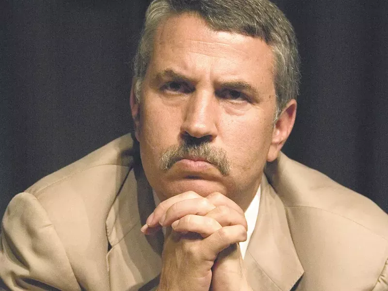 Thomas Friedman: Just thinking about how to save the world.
