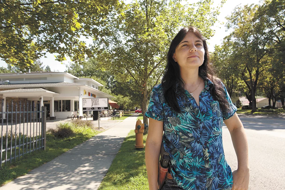 Tina Kunishige, near where Arfee was shot by a police officer, is one of many still upset with how Coeur d'Alene has handled the tragedy. - YOUNG KWAK