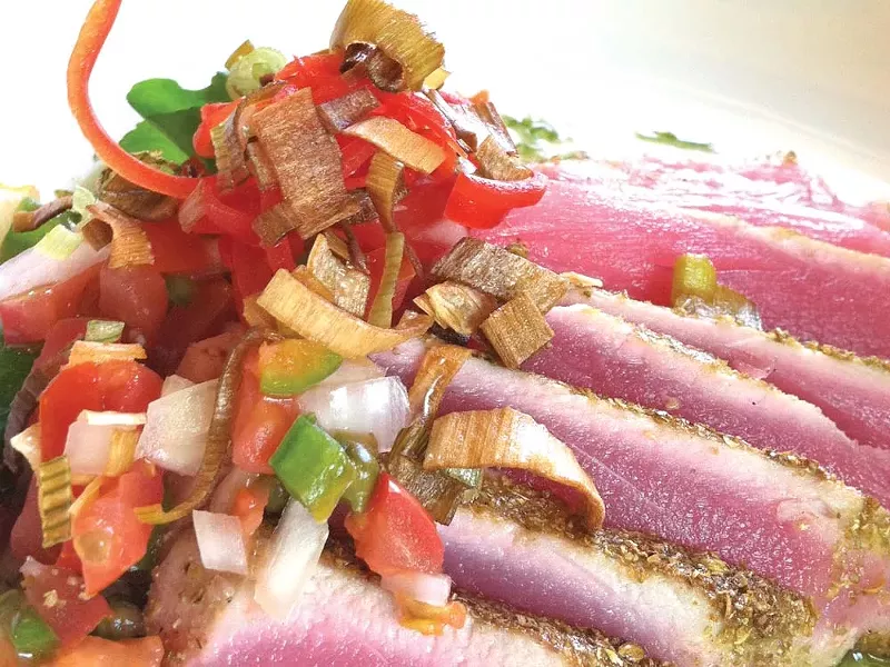 Toasted coriander ahi at Seasons of Coeur d'Alene - CARRIE SCOZZARO