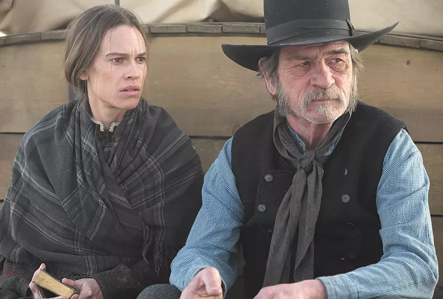 Tommy Lee Jones directs and stars with Hilary Swank in The Homesman.