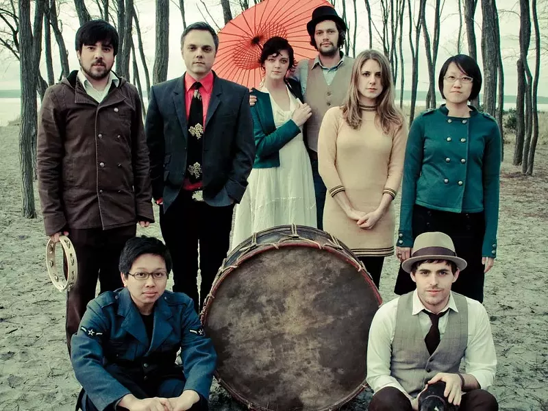 Tomo Nakayama (front left) and the members of Grand Hallway