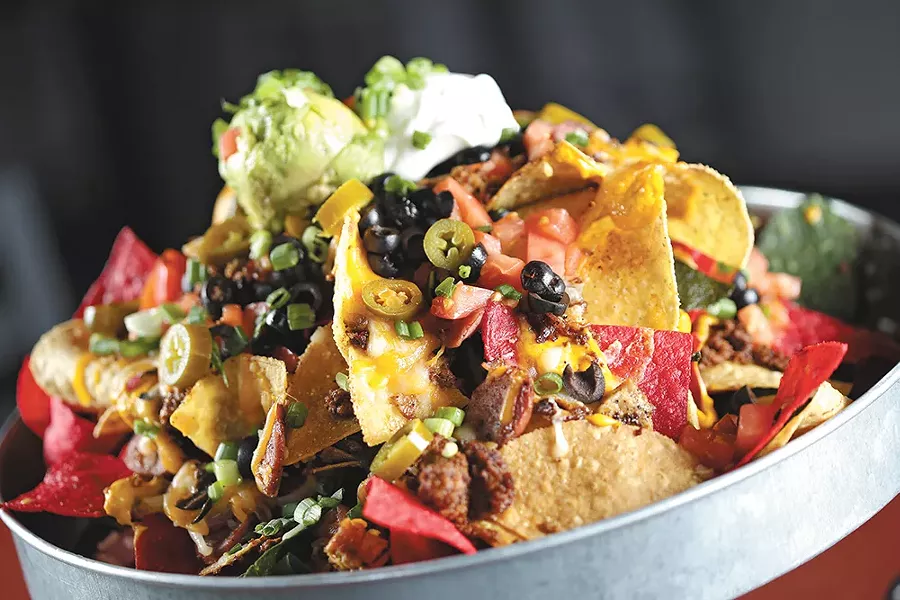Trash Can Nachos at Spike's Phillys and More. - YOUNG KWAK
