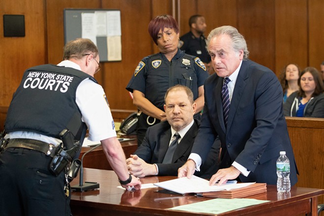 Harvey Weinstein, with his lawyer, Benjamin Brafman, right, appears in criminal court in Manhattan, June 5, 2018. Weinstein, appearing in court on Tuesday morning, pleaded not guilty to the sexual assault charges lodged against him last month. It was Weinstein’s first time back in court since his May 25 arrest on charges that he sexually assaulted two women in New York. - STEVEN HIRSCH/POOL VIA THE NEW YORK TIMES