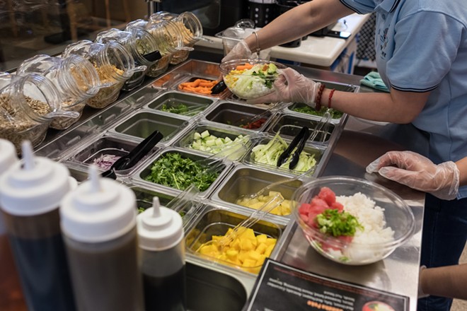 Newly opened Poke Express on the lower South Hill specializes in a new trend: fresh, raw fish salads