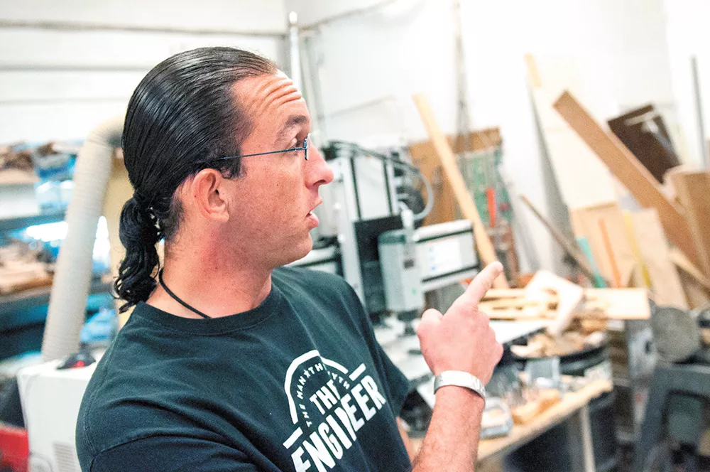 Matt Litten says Iraq and Afghanistan left him messed up — but the Vets Garage has given him hope and stability. - DANIEL WALTERS PHOTO