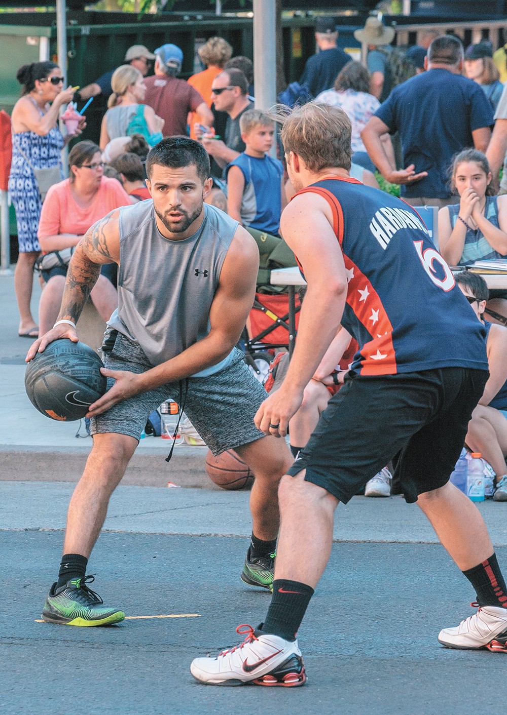 Keep a laser focus, whether on the hoop or the beer garden. - ERICK DOXEY PHOTO