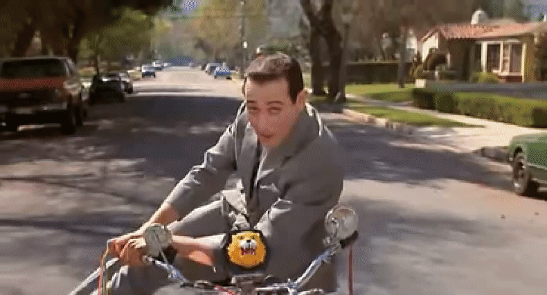 Soon, all of Spokane could be commuting like this to work every day. - PEE WEE HERMAN'S BIG ADVENTURE GIF