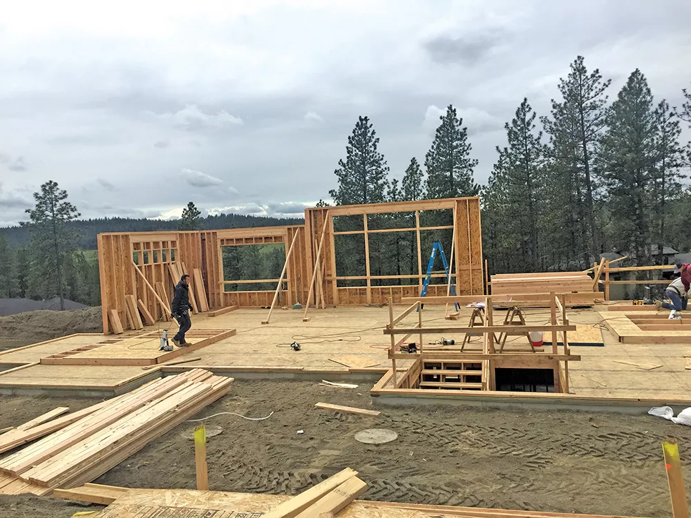 Johnna Nickoloff documented the entire construction process of her family's custom home in south Spokane. - JOHNNA NICKOLOFF PHOTO