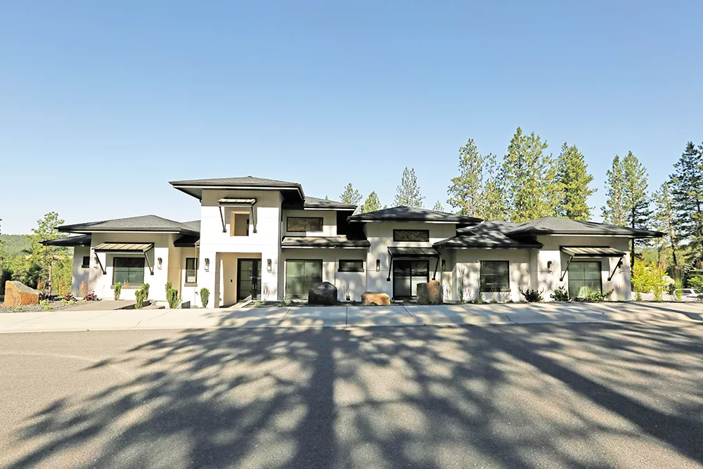 Creating the crisp, modern Mediterranean exterior Johnna Nickoloff envisioned for her new home was a challenge; she finally found an example of the look on houzz.com. - YOUNG KWAK