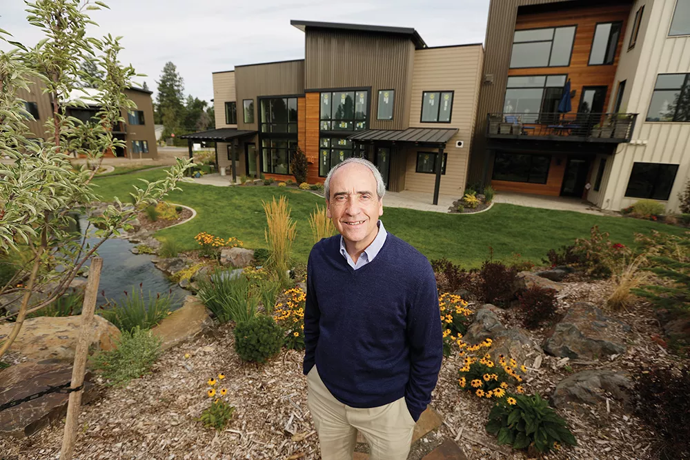 Roger Fruci's vision of a community united by a garden is coming to fruition in the Bella Terra townhouse development. - YOUNG KWAK