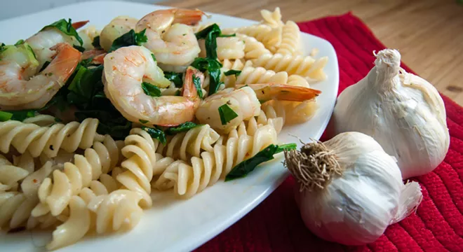 Triple garlic rotini - DANIEL WALTERS PHOTO