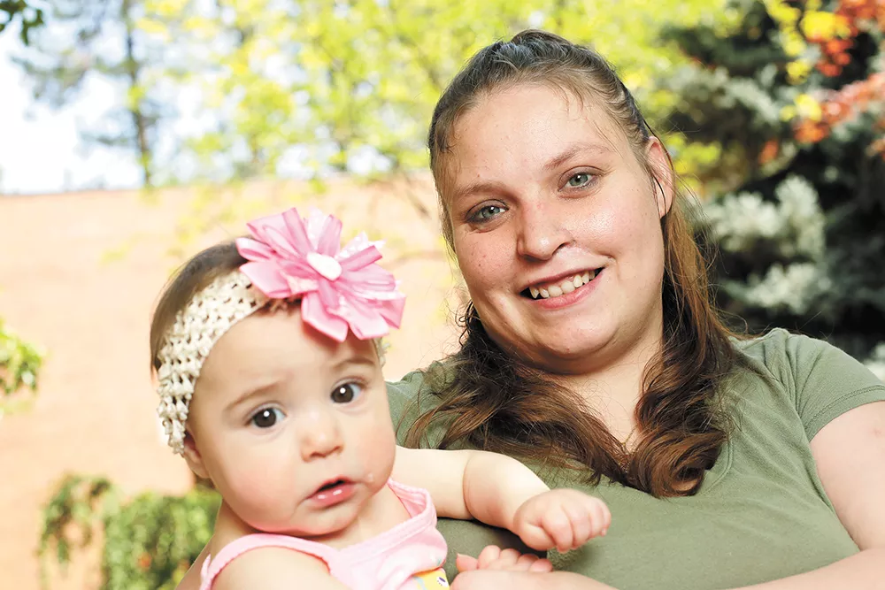 Secily Elwess was allowed to keep her daughter when she joined Rising Strong, a local program that helps families affected by drug abuse. - YOUNG KWAK