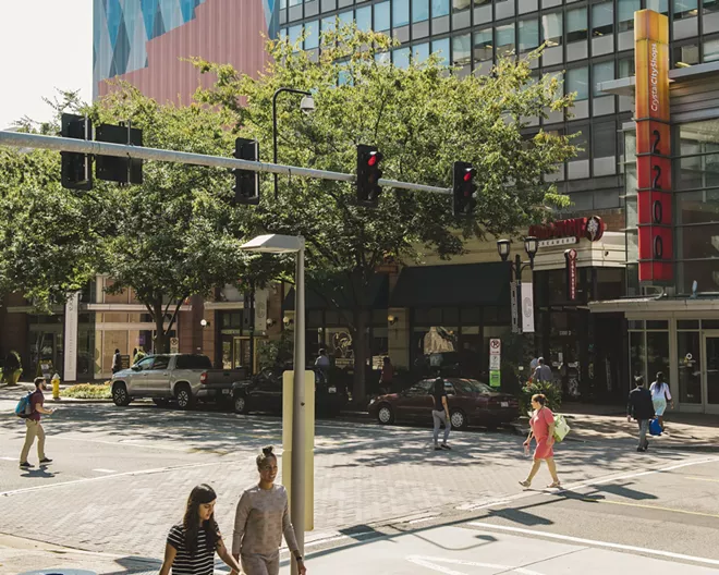 Crystal City, Va., a possible location for Amazon’s second headquarters, Oct. 1, 2018. After conducting a yearlong search for a second home, Amazon has switched gears and is now finalizing plans to have a total of 50,000 employees in two locations, according to people familiar with the decision-making process. - JARED SOARES/THE NEW YORK TIMES