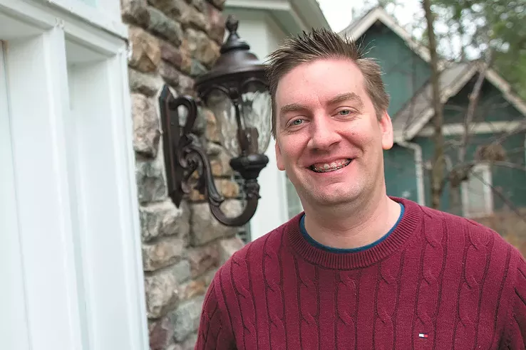 Before he became Mr. Christmas, Jeremy Morris made news for trying to ride a horse across the state of Louisiana to promote voting, despite his doctors warning him that injuries from a car accident made that a bad idea. - DANIEL WALTERS PHOTO